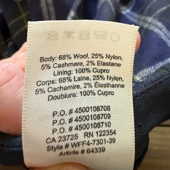 Wilfred Wool-Cashmere Blend Plaid Wrap Skirt | Size 0 | Aritzia - Picture 9 of 9